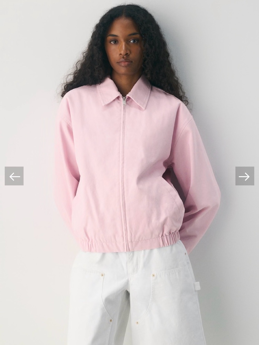 Aritzia Caddie Blouson Jacket - Size M - Cupid Pink